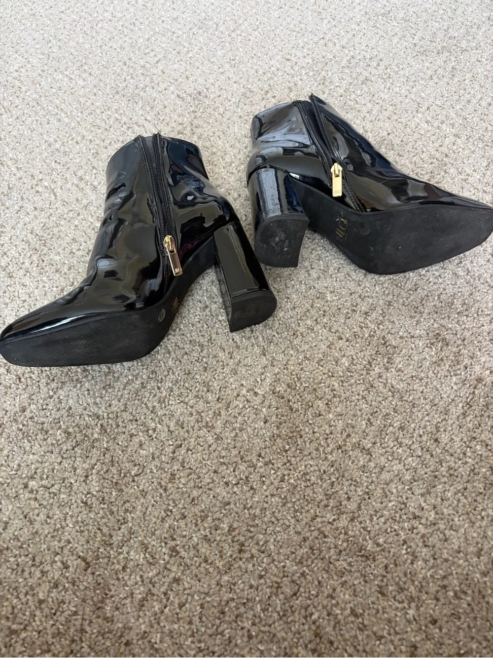 Women's Black Ankle Boots - Stylish Block Heel